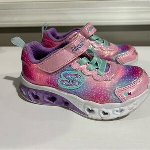 Skechers Kids Girls' Heart Lights-Love Spark Sneaker Sz 10